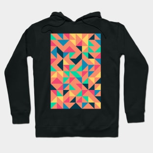 Creative Geometric Colourful Triangle Pattern #28 Hoodie